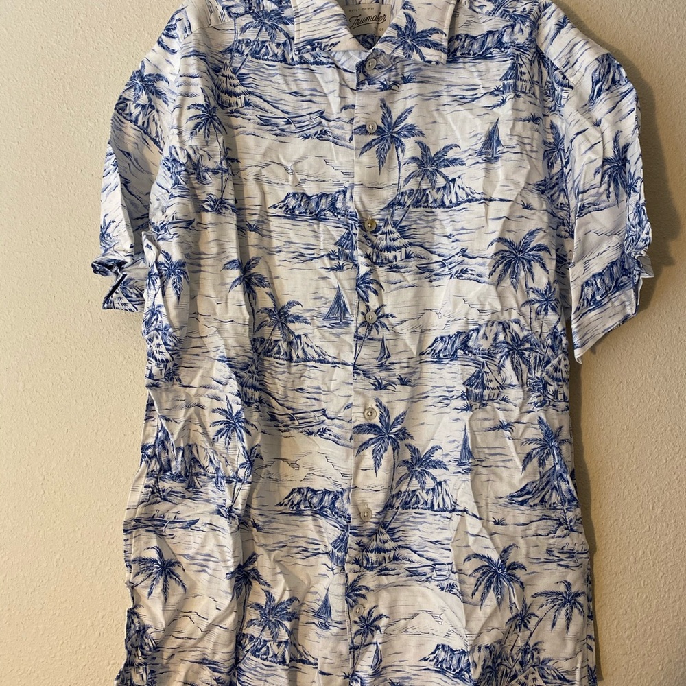New Trumaker Shirt men ,size l , shorts sleeves